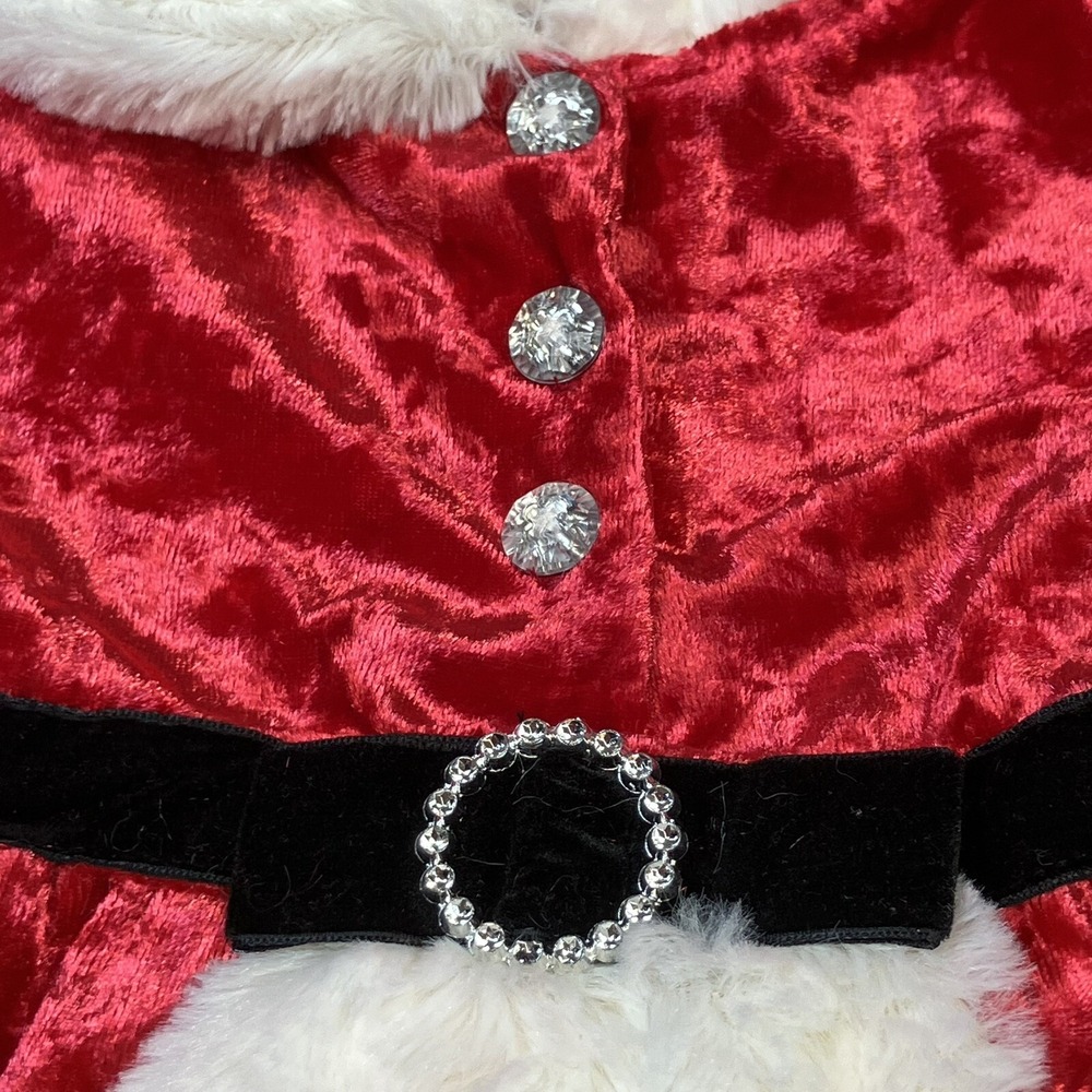 Little Lass Girl Skirt Tights Hat Set / 2T / Santa / 3 Pieces /Christmas Holiday - Picture 9 of 16